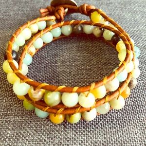 Double wrap Amazonite bracelet